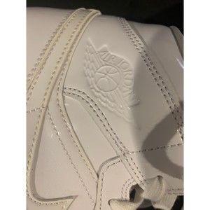 All white air flight mid shoes
